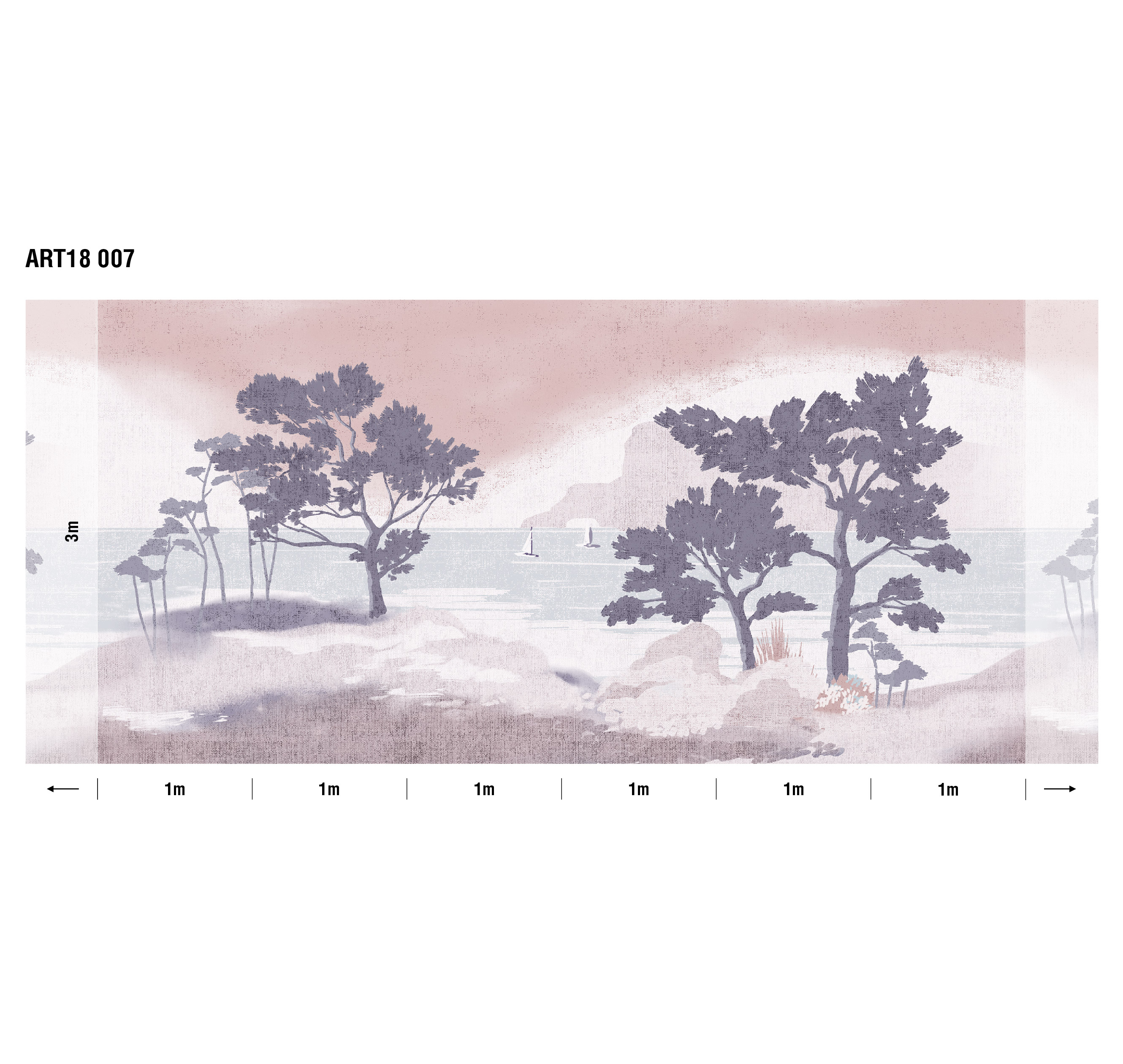 Панно Loymina Пейзаж 2 Бухта ART18 007 3×6